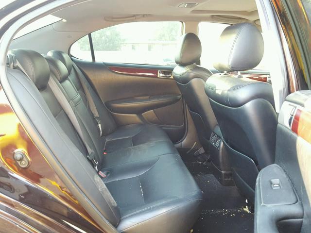 JTHBA30G855112266 - 2005 LEXUS ES 330 BURGUNDY photo 6