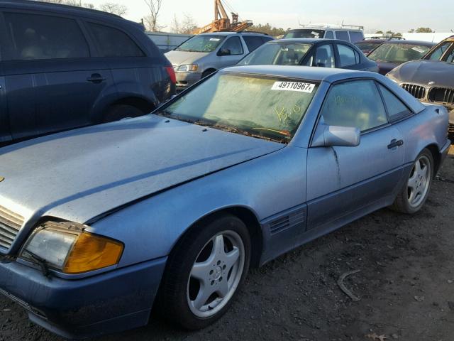 WDBFA66E1MF024032 - 1991 MERCEDES-BENZ 500 SL BLUE photo 2