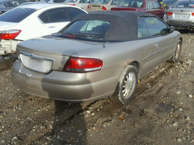 1C3EL55R02N317367 - 2002 CHRYSLER SEBRING LX TAN photo 4