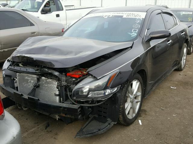 1N4AA5AP5BC835609 - 2011 NISSAN MAXIMA S BLACK photo 2