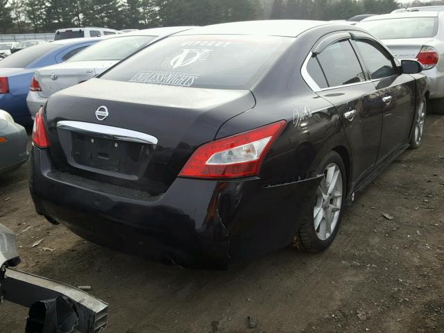 1N4AA5AP5BC835609 - 2011 NISSAN MAXIMA S BLACK photo 4