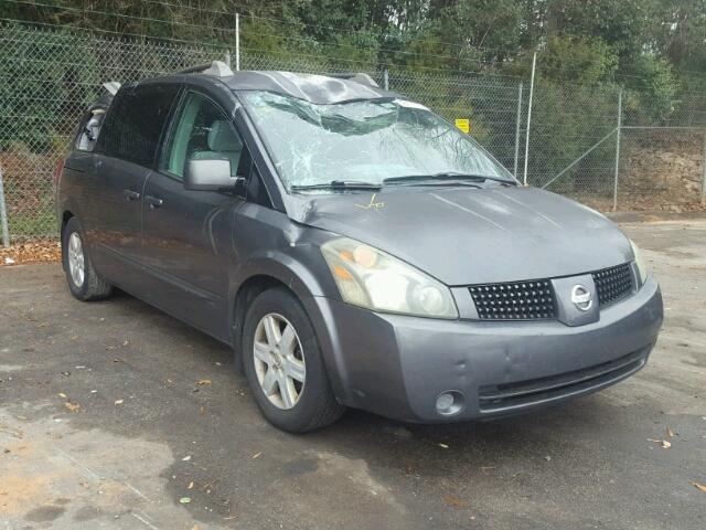 5N1BV28U34N370344 - 2004 NISSAN QUEST S GRAY photo 1