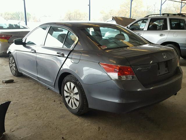 1HGCP2F36AA105046 - 2010 HONDA ACCORD LX GRAY photo 3