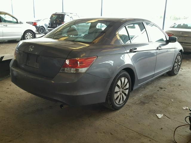 1HGCP2F36AA105046 - 2010 HONDA ACCORD LX GRAY photo 4