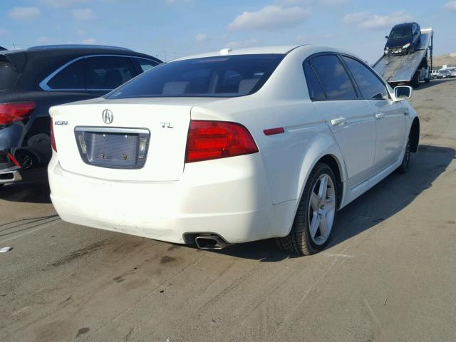 19UUA66215A025258 - 2005 ACURA TL WHITE photo 4