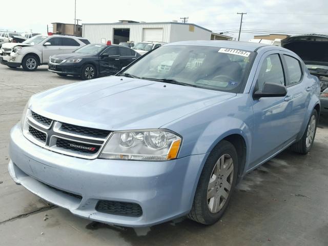 1C3CDZAB1DN730308 - 2013 DODGE AVENGER SE BLUE photo 2