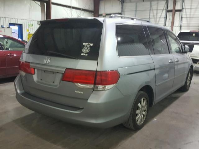 5FNRL387X8B085301 - 2008 HONDA ODYSSEY EX GRAY photo 4