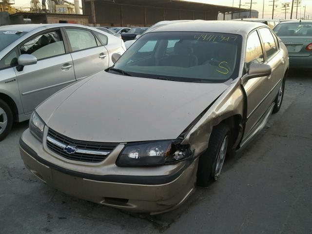 2G1WF52E449285949 - 2004 CHEVROLET IMPALA GOLD photo 2