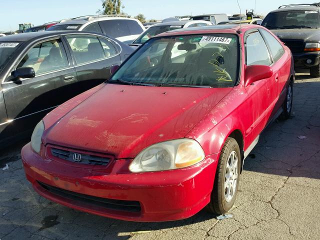 1HGEJ8249WL039244 - 1998 HONDA CIVIC EX RED photo 2