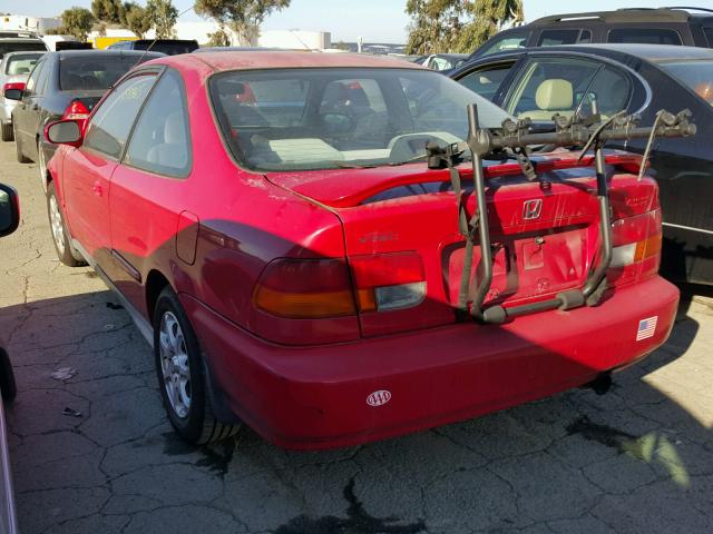 1HGEJ8249WL039244 - 1998 HONDA CIVIC EX RED photo 3