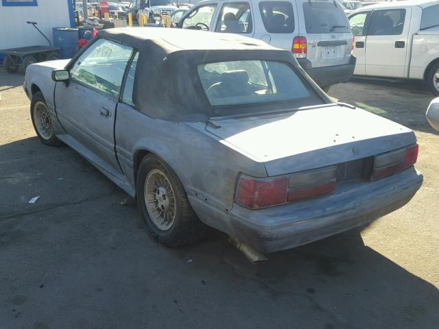 1FACP44M2NF117313 - 1992 FORD MUSTANG LX GRAY photo 3