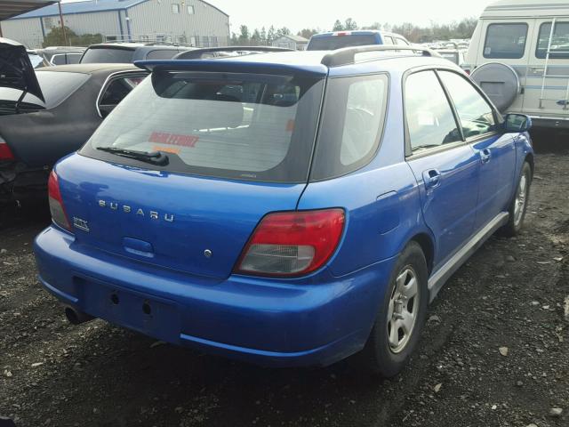 JF1GG29642G819316 - 2002 SUBARU IMPREZA WR BLUE photo 4