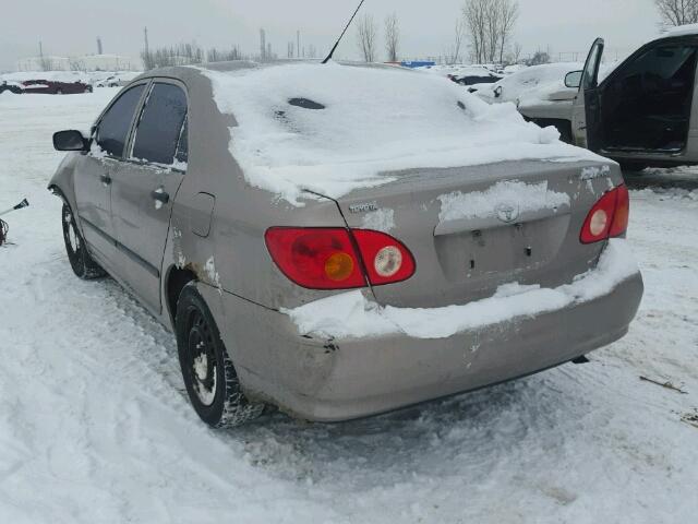 2T1BR32E53C714094 - 2003 TOYOTA COROLLA CE BEIGE photo 3