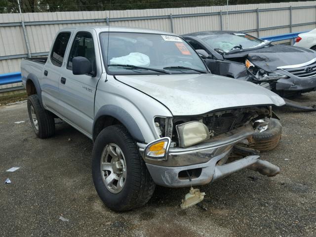 5TEHN72N62Z001291 - 2002 TOYOTA TACOMA DOU SILVER photo 1