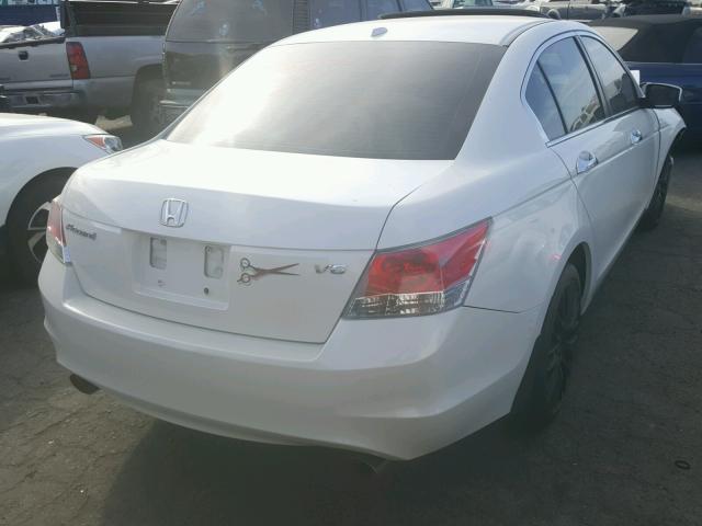 1HGCP36889A007309 - 2009 HONDA ACCORD EXL WHITE photo 4