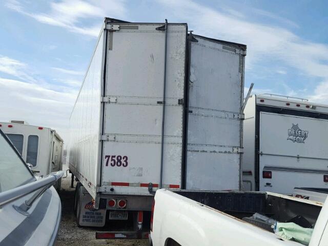 1UYVS25309M505414 - 2009 UTILITY TRAILER WHITE photo 3