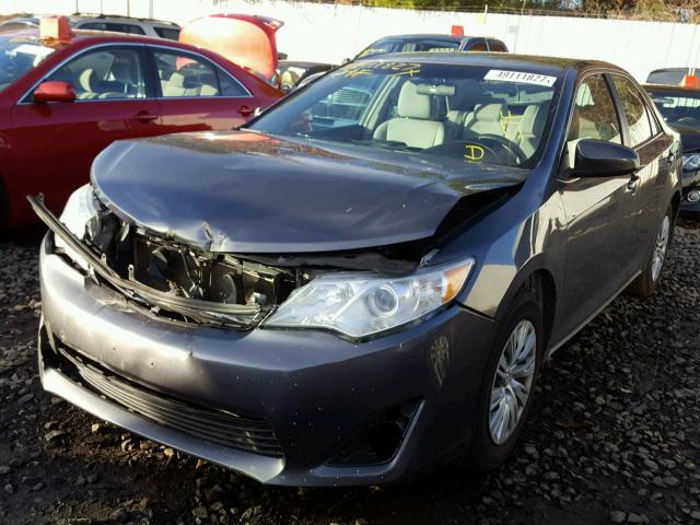 4T4BF1FK1DR278797 - 2013 TOYOTA CAMRY L GRAY photo 2