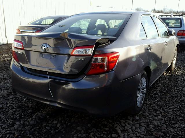 4T4BF1FK1DR278797 - 2013 TOYOTA CAMRY L GRAY photo 4