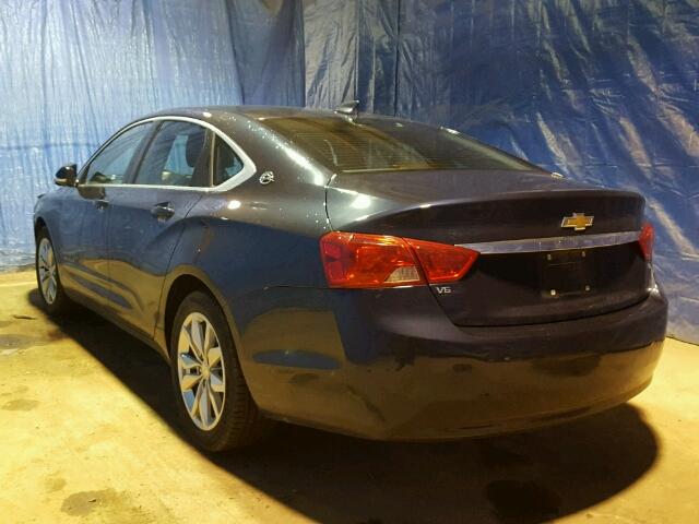 2G1105S38H9185353 - 2017 CHEVROLET IMPALA LT BLUE photo 3