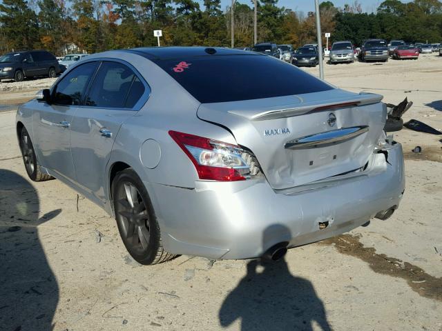 1N4AA5AP6BC868134 - 2011 NISSAN MAXIMA S SILVER photo 3