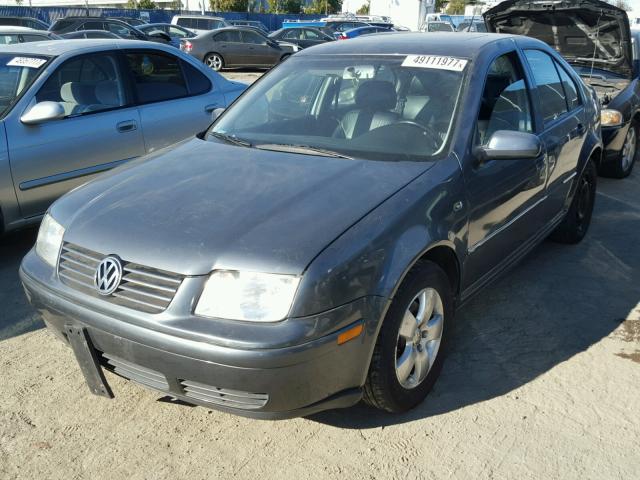 3VWSA69M94M120782 - 2004 VOLKSWAGEN JETTA GLS GRAY photo 2