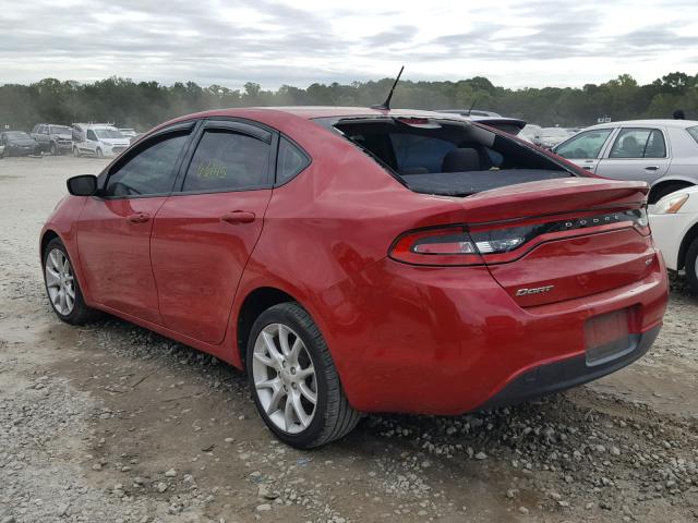 1C3CDFBA4DD188311 - 2013 DODGE DART SXT RED photo 3