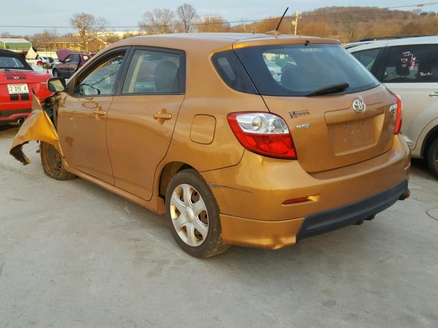 2T1KE40E59C007882 - 2009 TOYOTA COROLLA MA ORANGE photo 3