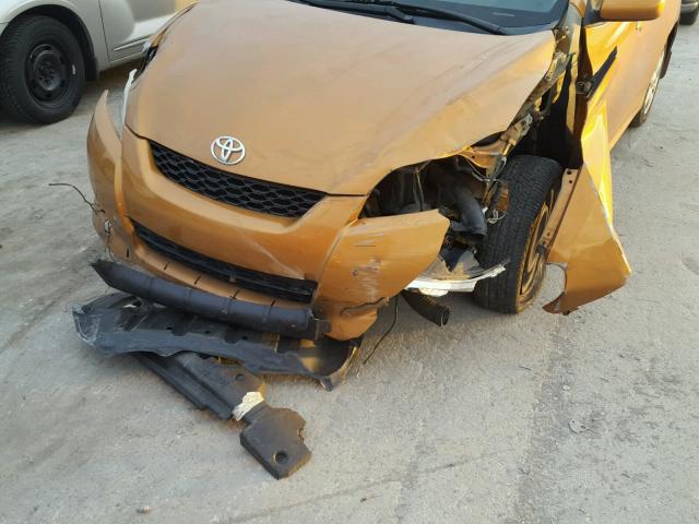 2T1KE40E59C007882 - 2009 TOYOTA COROLLA MA ORANGE photo 9