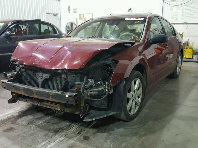 1N4BA41E54C928968 - 2004 NISSAN MAXIMA SE BURGUNDY photo 2