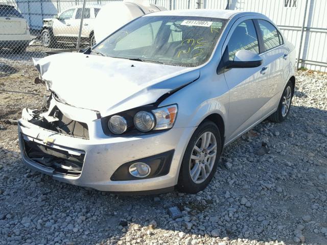 1G1JC5SH7E4124917 - 2014 CHEVROLET SONIC LT SILVER photo 2