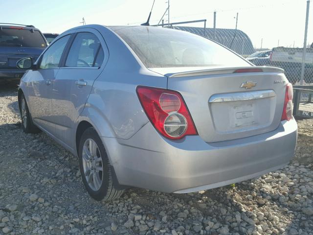 1G1JC5SH7E4124917 - 2014 CHEVROLET SONIC LT SILVER photo 3