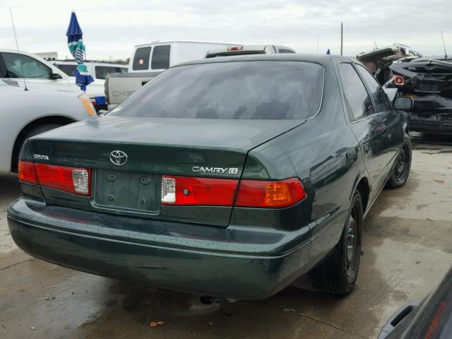 4T1BG22K31U087557 - 2001 TOYOTA CAMRY CE GREEN photo 4