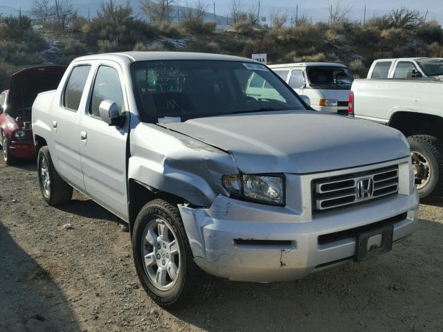 2HJYK16437H540408 - 2007 HONDA RIDGELINE SILVER photo 1