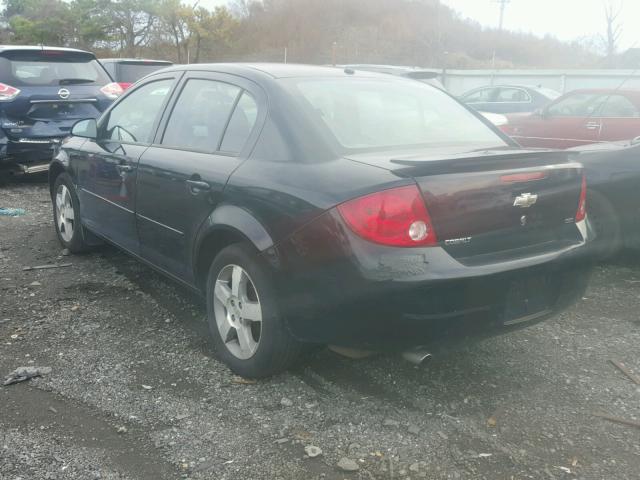 1G1AL58F987179510 - 2008 CHEVROLET COBALT LT BLACK photo 3