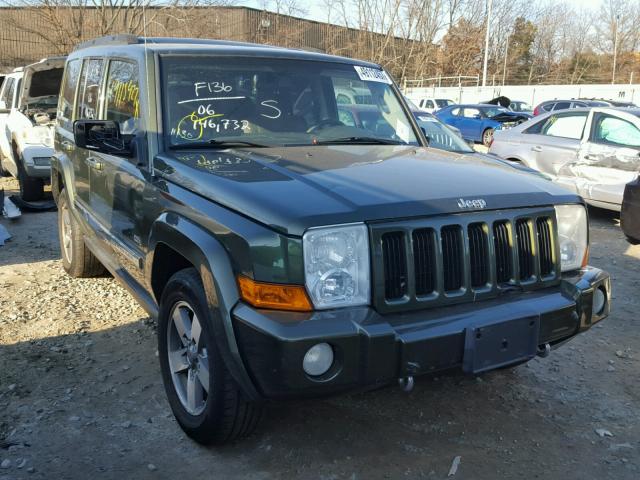 1J8HG48K46C364952 - 2006 JEEP COMMANDER GREEN photo 1