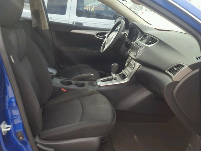 3N1AB7APXEL643021 - 2014 NISSAN SENTRA S BLUE photo 5