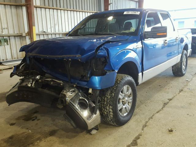 1FTFW1CFXBFC44821 - 2011 FORD F150 SUPER BLUE photo 2