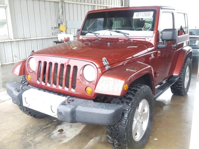 1J4FA54129L778992 - 2009 JEEP WRANGLER S Tünd qırmızı foto 2