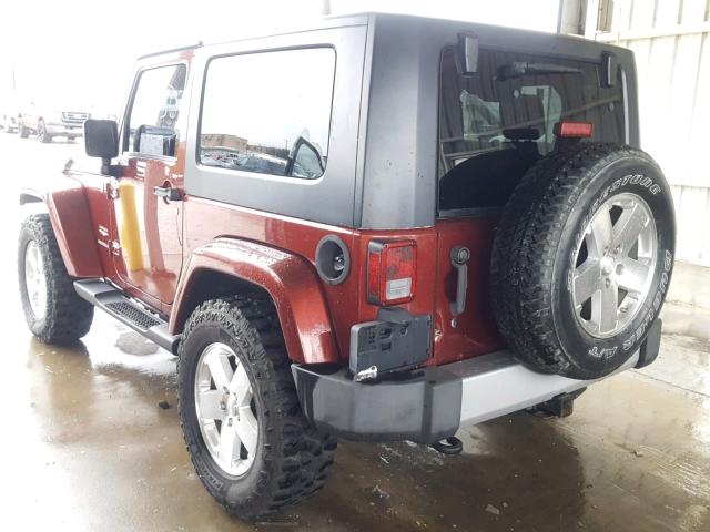 1J4FA54129L778992 - 2009 JEEP WRANGLER S Tünd qırmızı foto 3