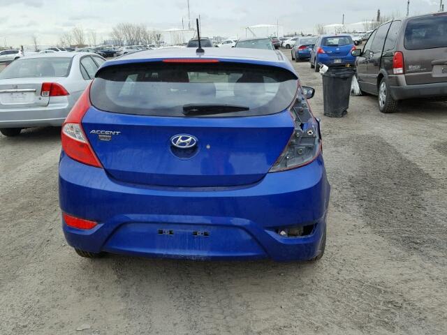 KMHCT5AE9DU117727 - 2013 HYUNDAI ACCENT GLS BLUE photo 9