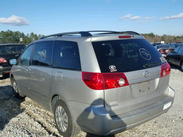 5TDZA23C06S466085 - 2006 TOYOTA SIENNA CE GRAY photo 3