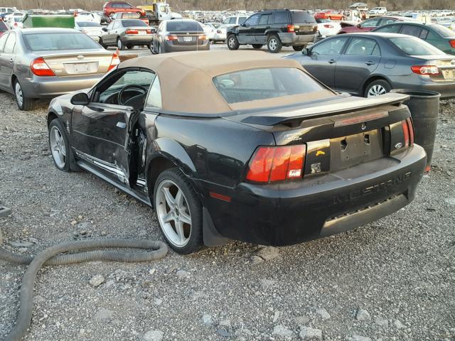 1FAFP44471F174713 - 2001 FORD MUSTANG BLACK photo 3