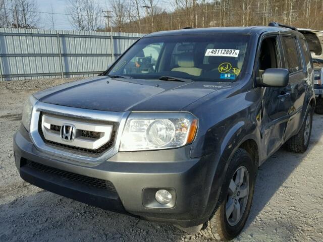 5FNYF48429B001388 - 2009 HONDA PILOT EX TWO TONE photo 2