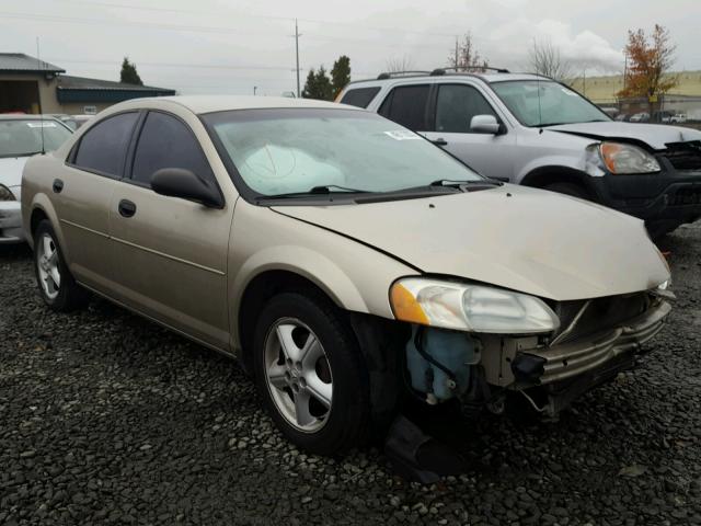 1B3EL36R54N301975 - 2004 DODGE STRATUS SE GOLD photo 1