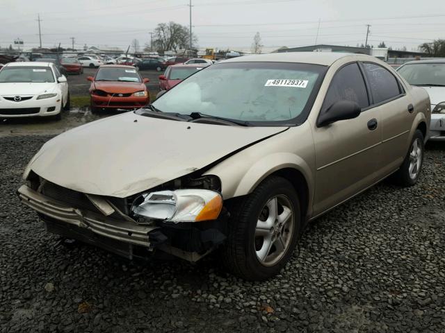 1B3EL36R54N301975 - 2004 DODGE STRATUS SE GOLD photo 2