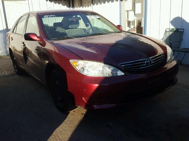 4T1BE32K15U069527 - 2005 TOYOTA CAMRY LE მუქწითელი ფოტო 1