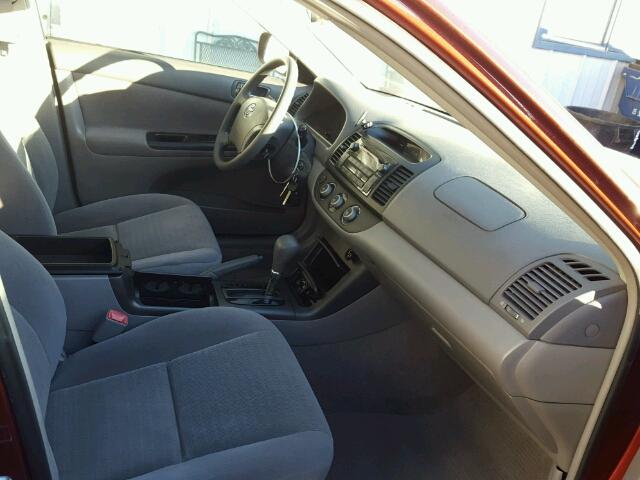 4T1BE32K15U069527 - 2005 TOYOTA CAMRY LE მუქწითელი ფოტო 5
