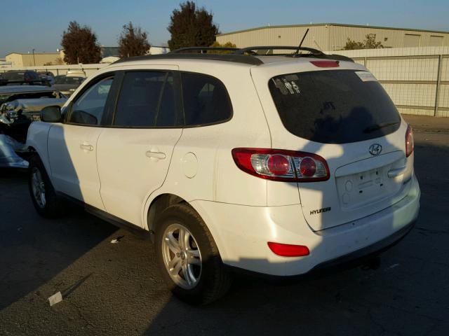 5NMSG3AB2AH377811 - 2010 HYUNDAI SANTA FE G WHITE photo 3