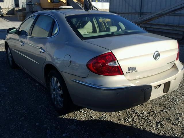 2G4WD582981205099 - 2008 BUICK LACROSSE C BEIGE photo 3