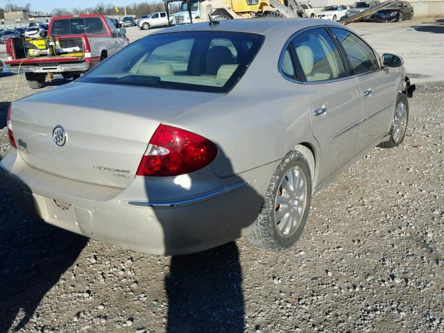 2G4WD582981205099 - 2008 BUICK LACROSSE C BEIGE photo 4